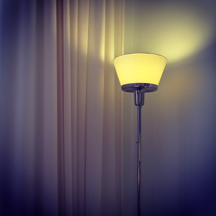 top-lit floor lamp